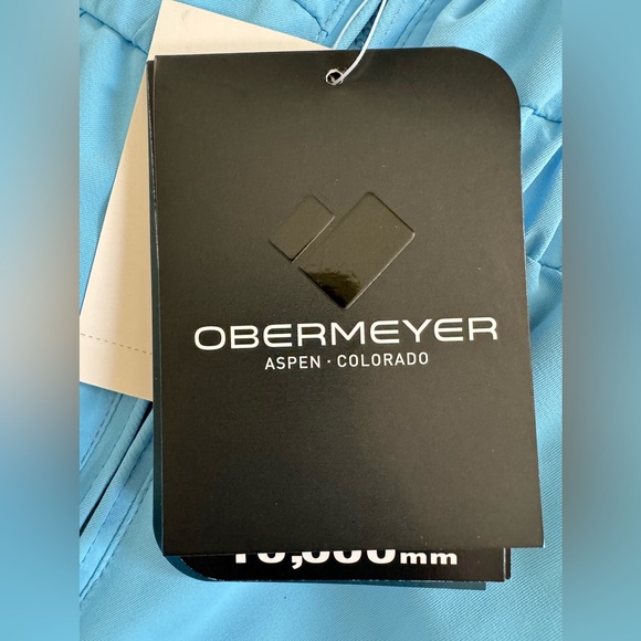 Powder blue waterproof Obermeyer toddler snow bibs • size 2T • NWT - Picture 5 of 11